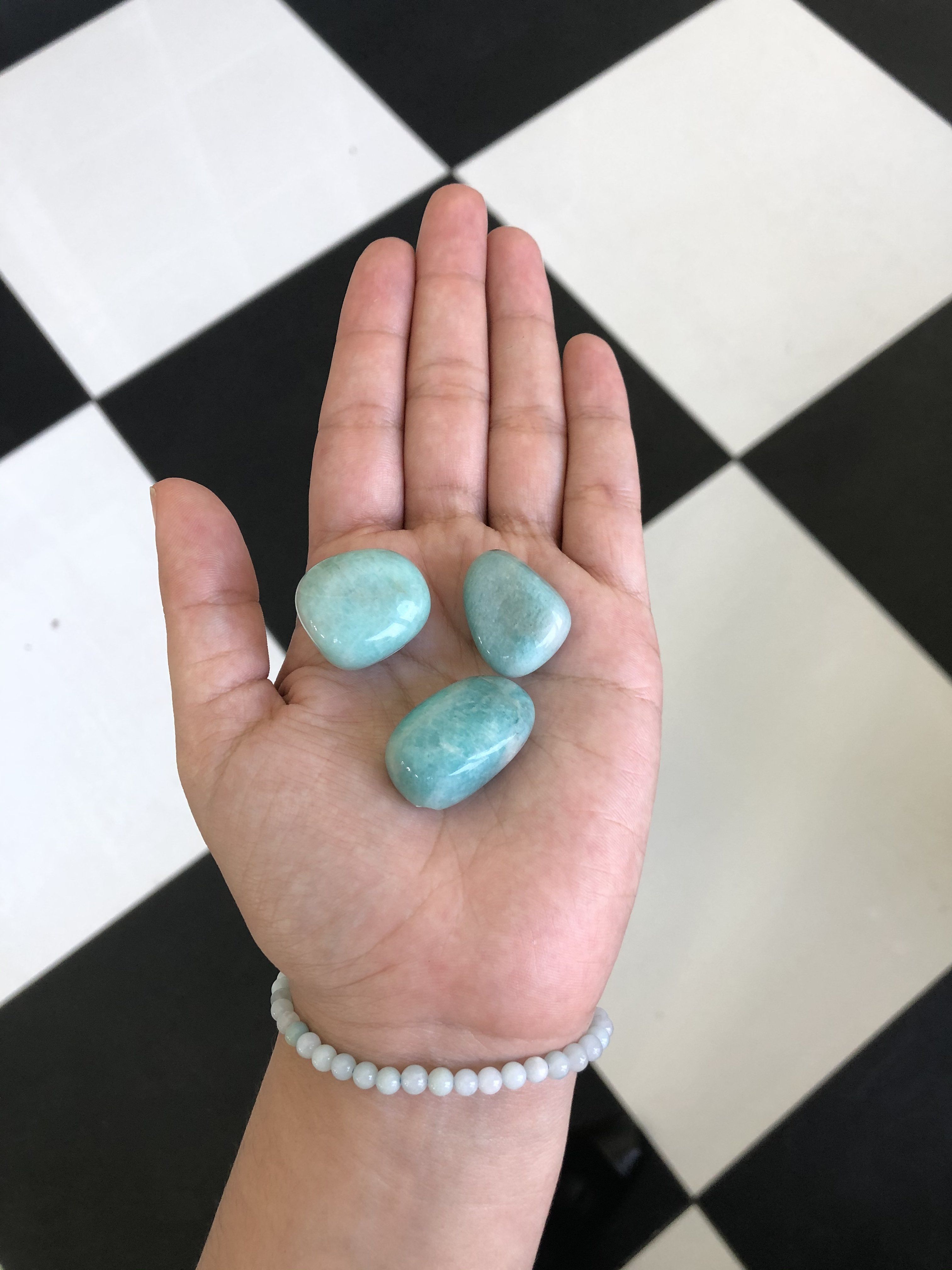 Pink amazonite sale