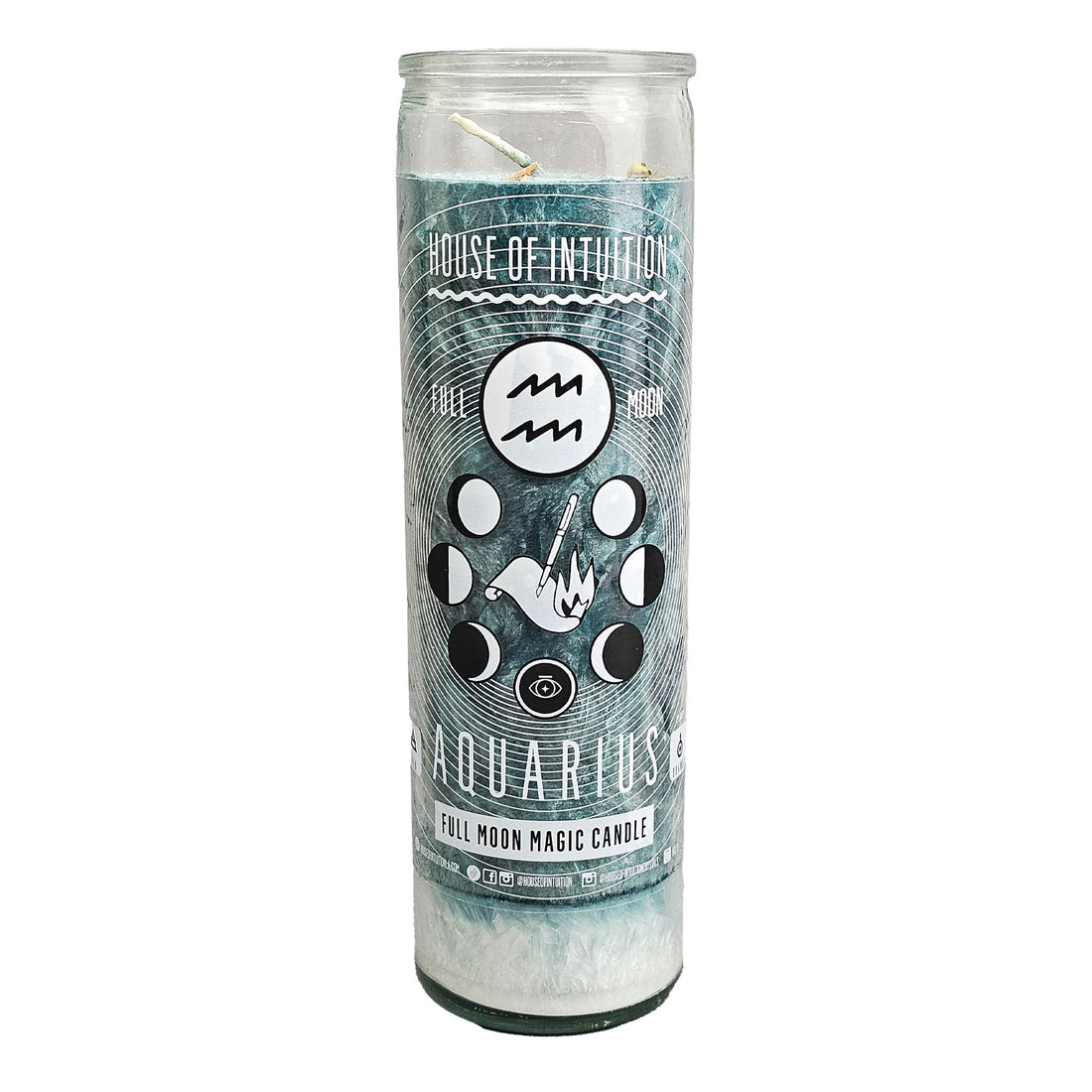 2025 Full Moon Ritual Candle (Limited Edition) Candle -Full Moon V50 Full Moon in Aquarius - 08/09/25