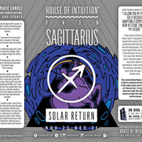 2025 Sagittarius Solar Return Magic Candle | November 22 - December 21 (Limited Edition) Candle -Solar Return V50