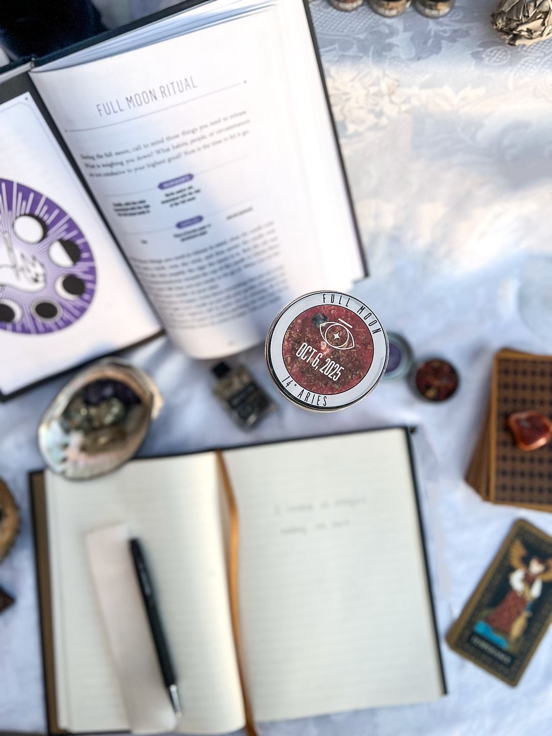 2025 Full Moon Ritual Candle (Limited Edition) Candle -Full Moon V50