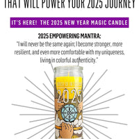BUNDLE #1: 2025 Magic Candle + Your Intuition Led You Here Ritual Book (Limited Edition - $49 VALUE) Discontinued