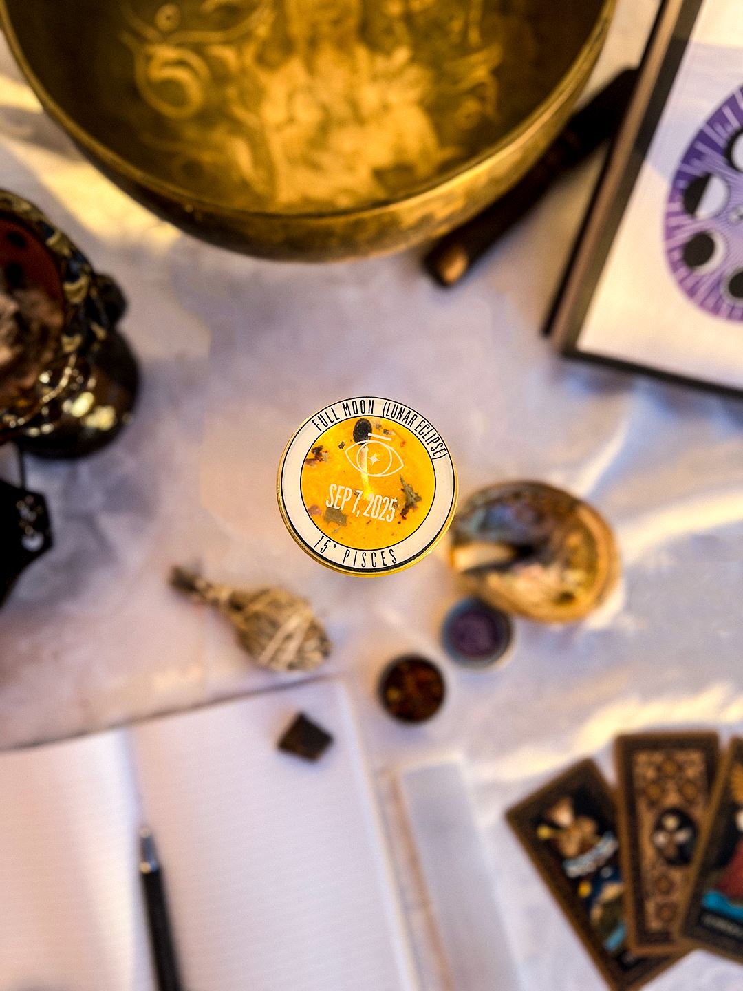 2025 Full Moon Ritual Candle (Limited Edition) Candle -Full Moon V50