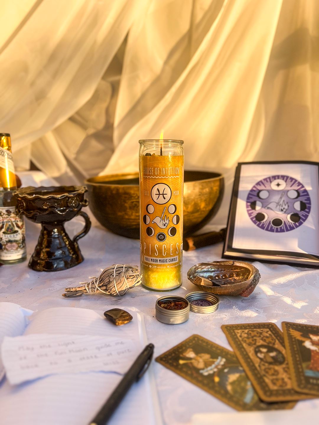 2025 Full Moon Ritual Candle (Limited Edition) Candle -Full Moon V50