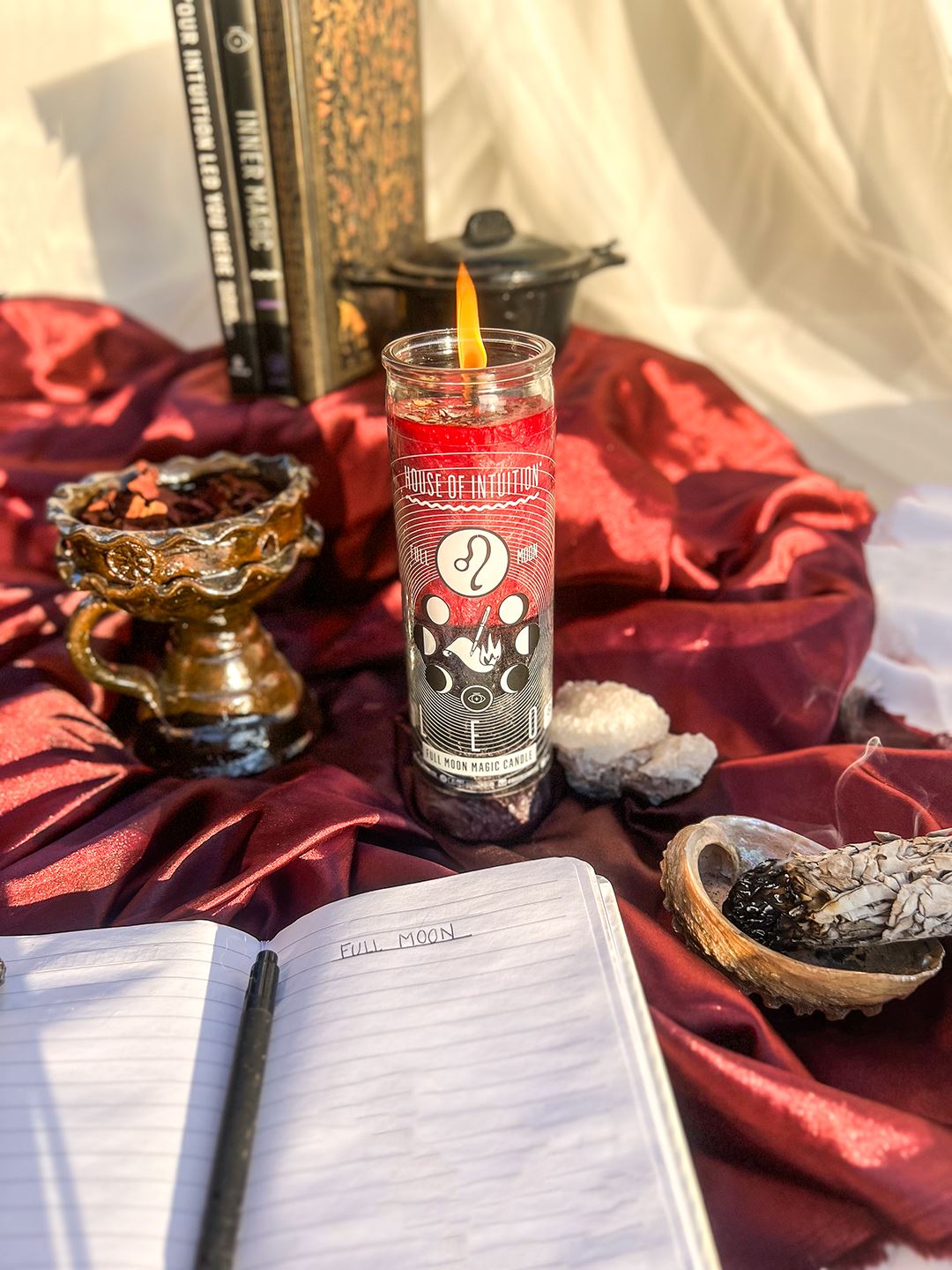 2025 Full Moon Ritual Candle (Limited Edition) Candle -Full Moon V50