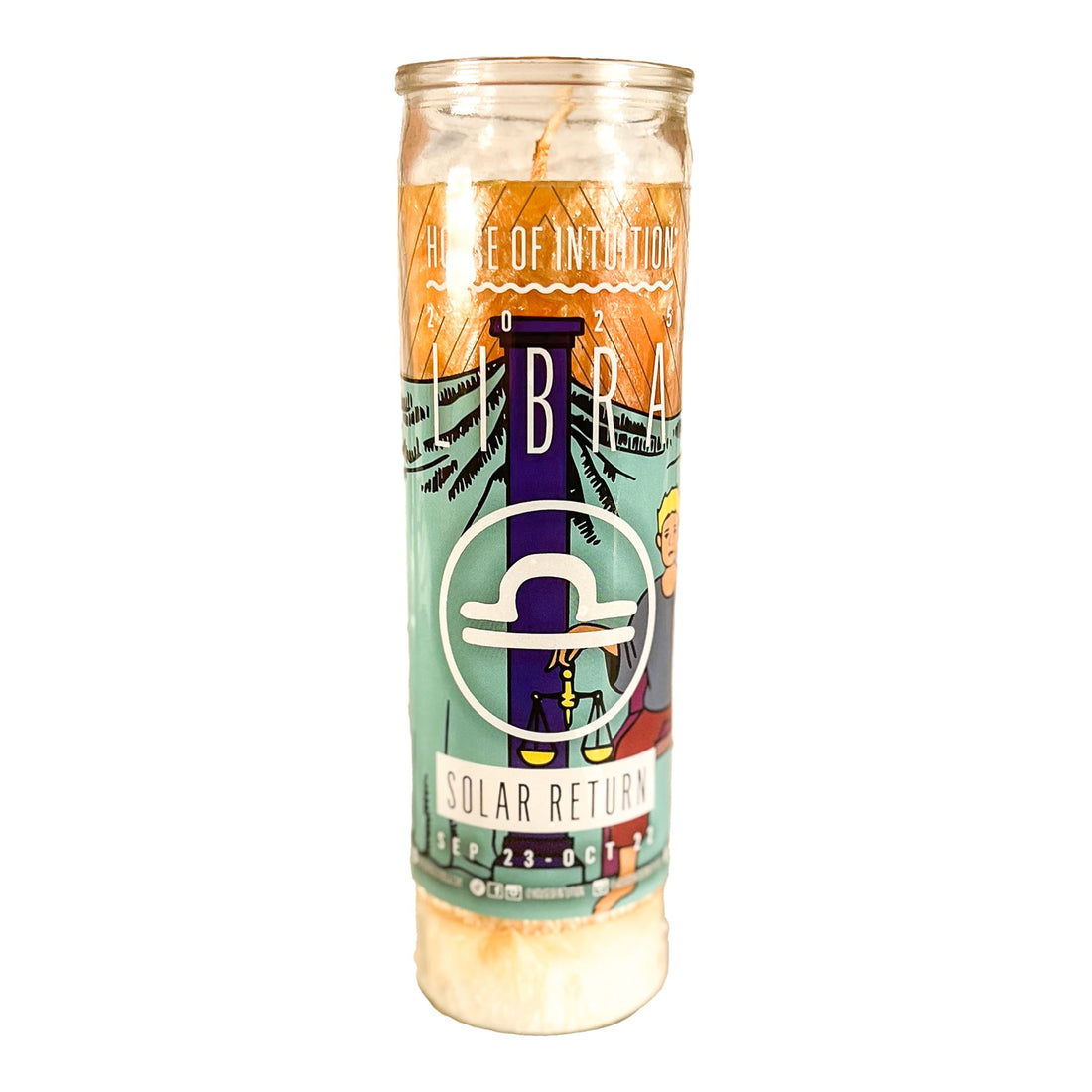 2025 Libra Solar Return Magic Candle | September 23 - October 22 (Limited Edition) Candle -Solar Return V50