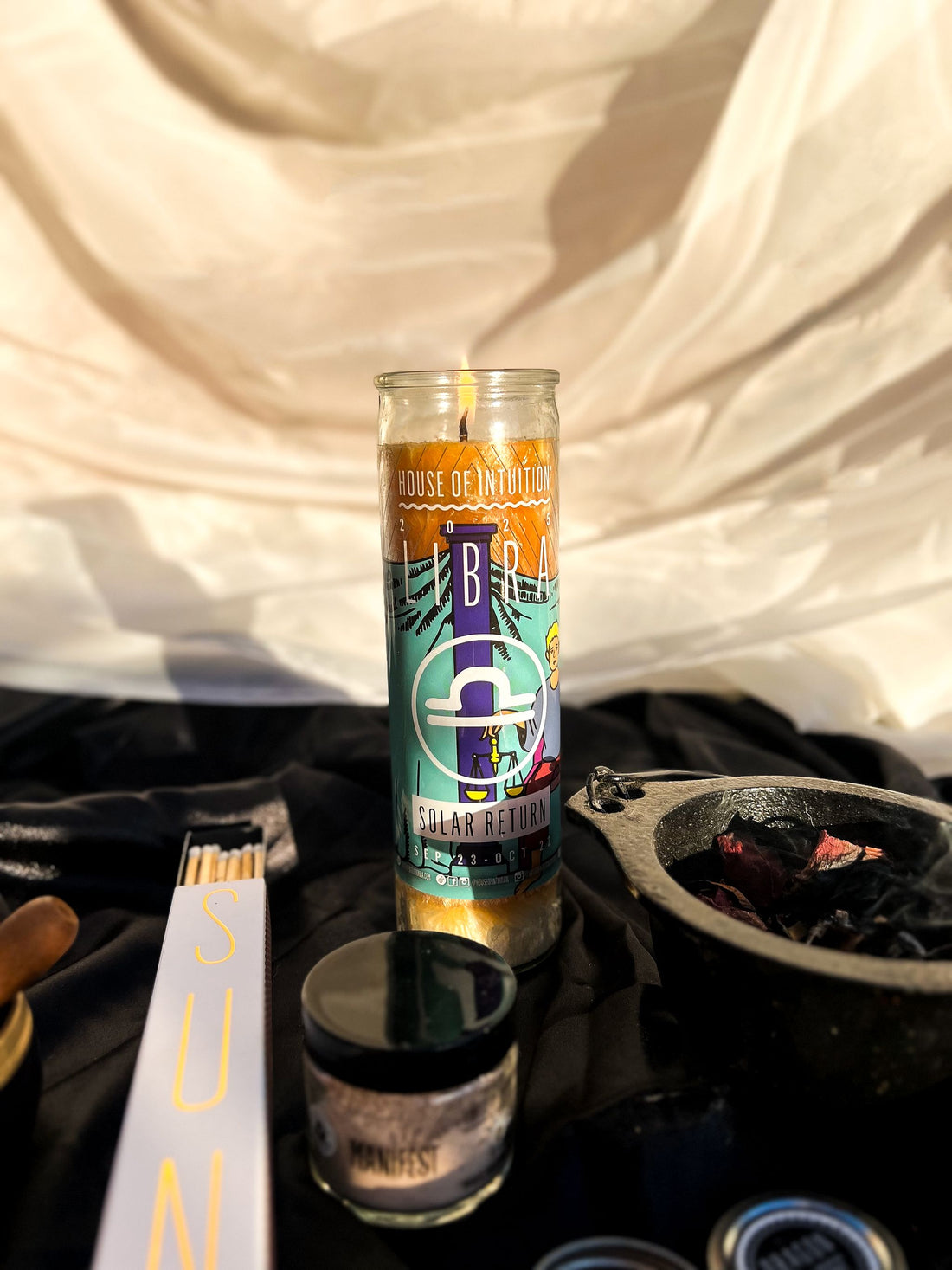 2025 Libra Solar Return Magic Candle | September 23 - October 22 (Limited Edition) Candle -Solar Return V50