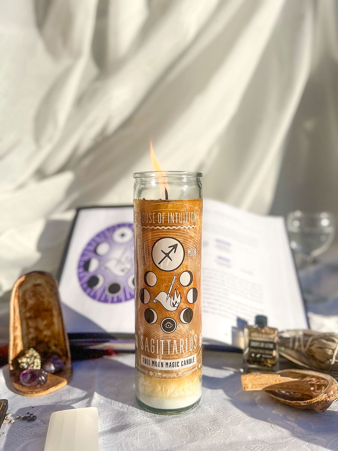 2025 Full Moon Ritual Candle (Limited Edition) Candle -Full Moon V50