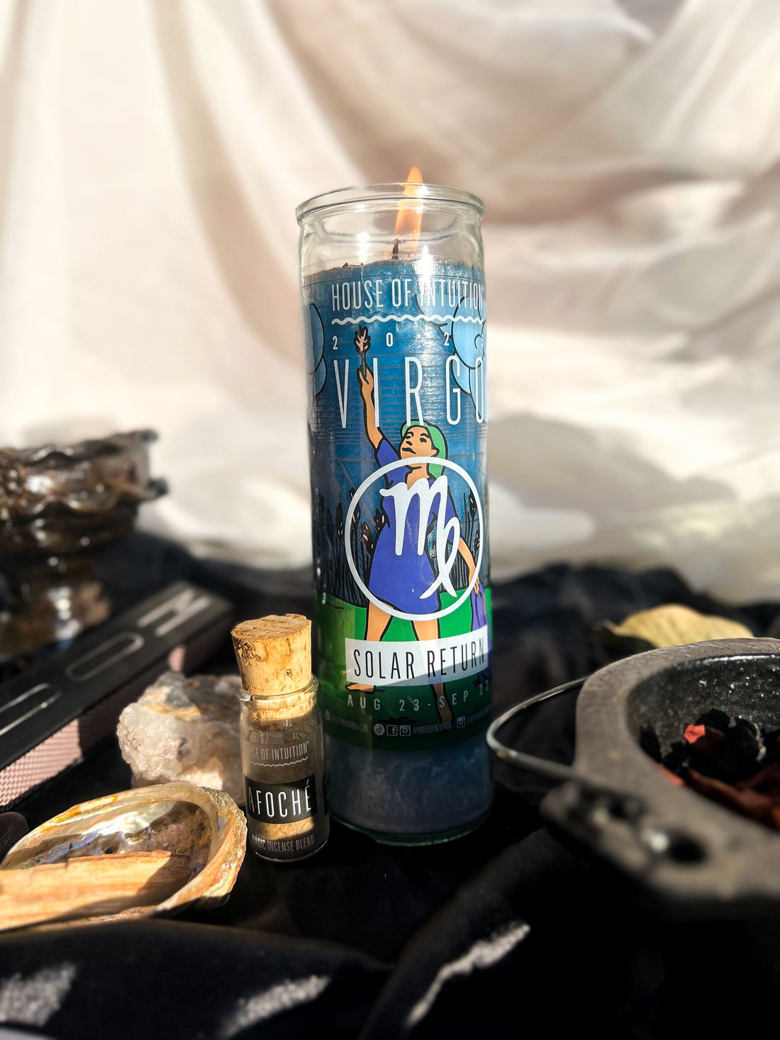 2025 Virgo Solar Return Magic Candle | August 23 - September 22 (Limited Edition) Candle -Solar Return V50