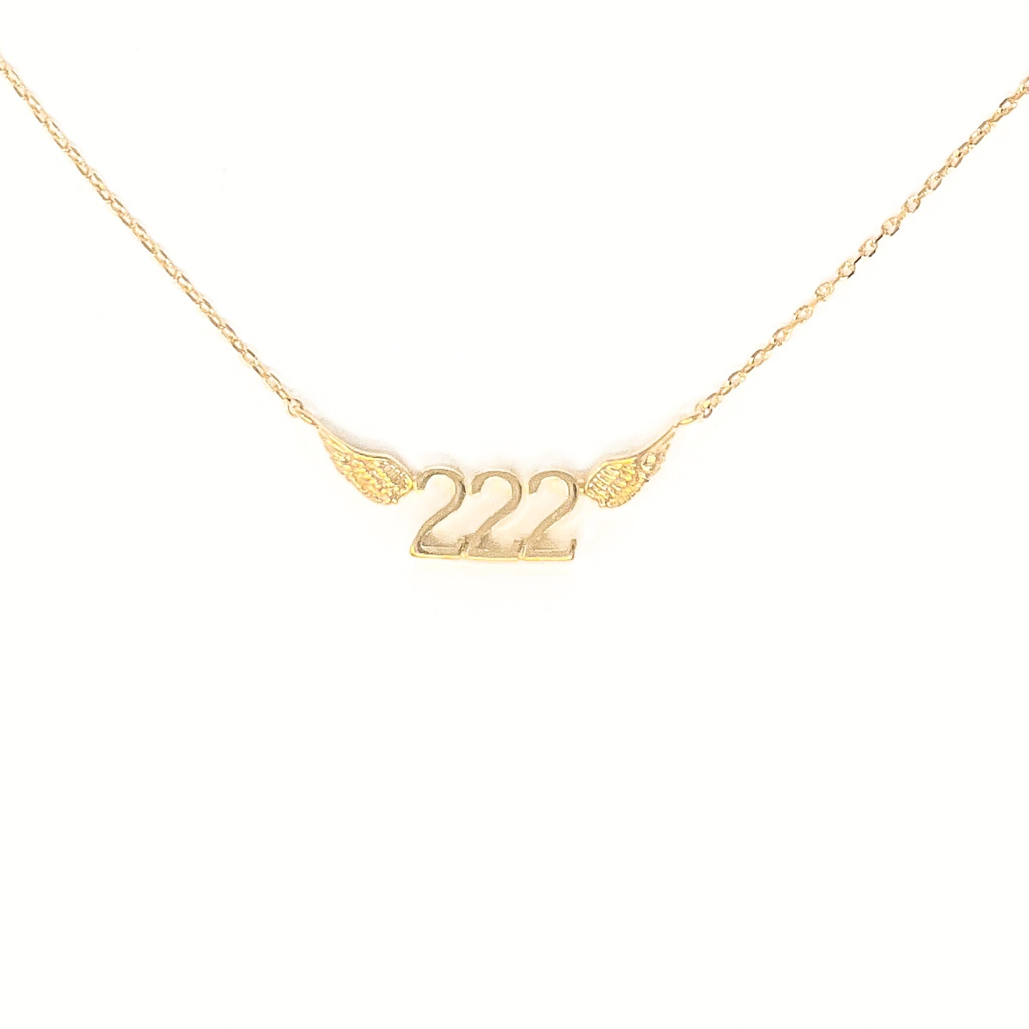222 Angel Number Necklace (Gold Color) HARMONY – House of