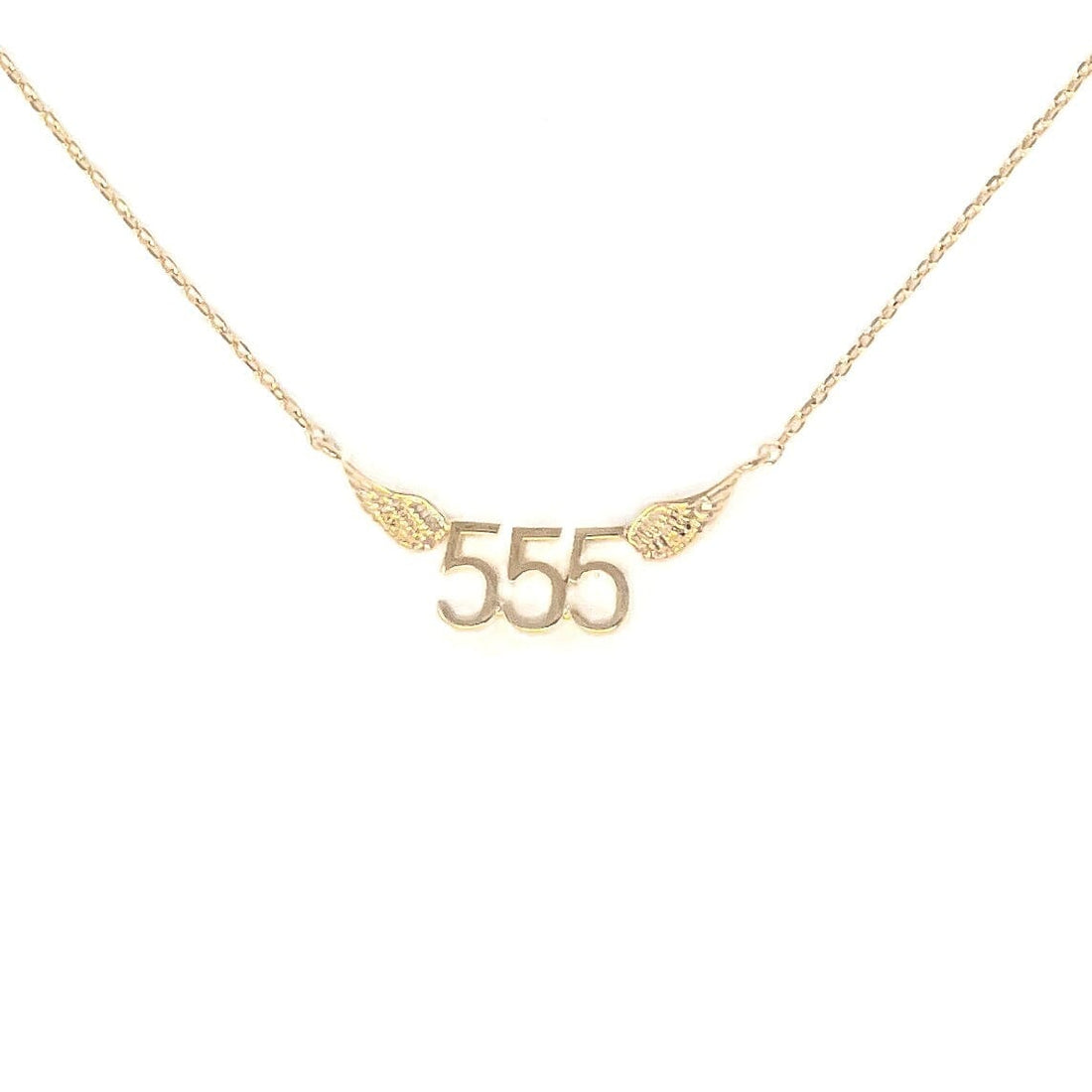 555 Angel Number Necklace (Gold) Necklace Discontinued A. $18.00