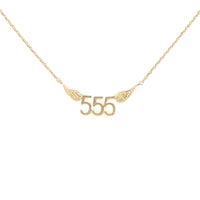 555 Angel Number Necklace (Gold) Necklace Discontinued A. $18.00