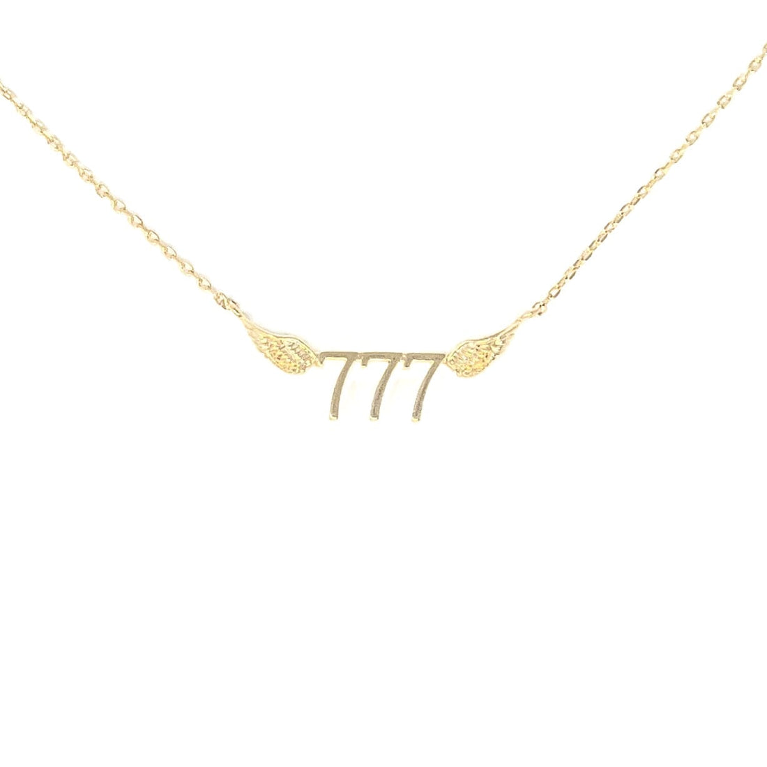 777 Angel Number Necklace (Gold) Necklace Discontinued A. $18.00