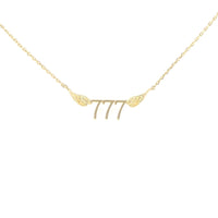 777 Angel Number Necklace (Gold) Necklace Discontinued A. $18.00