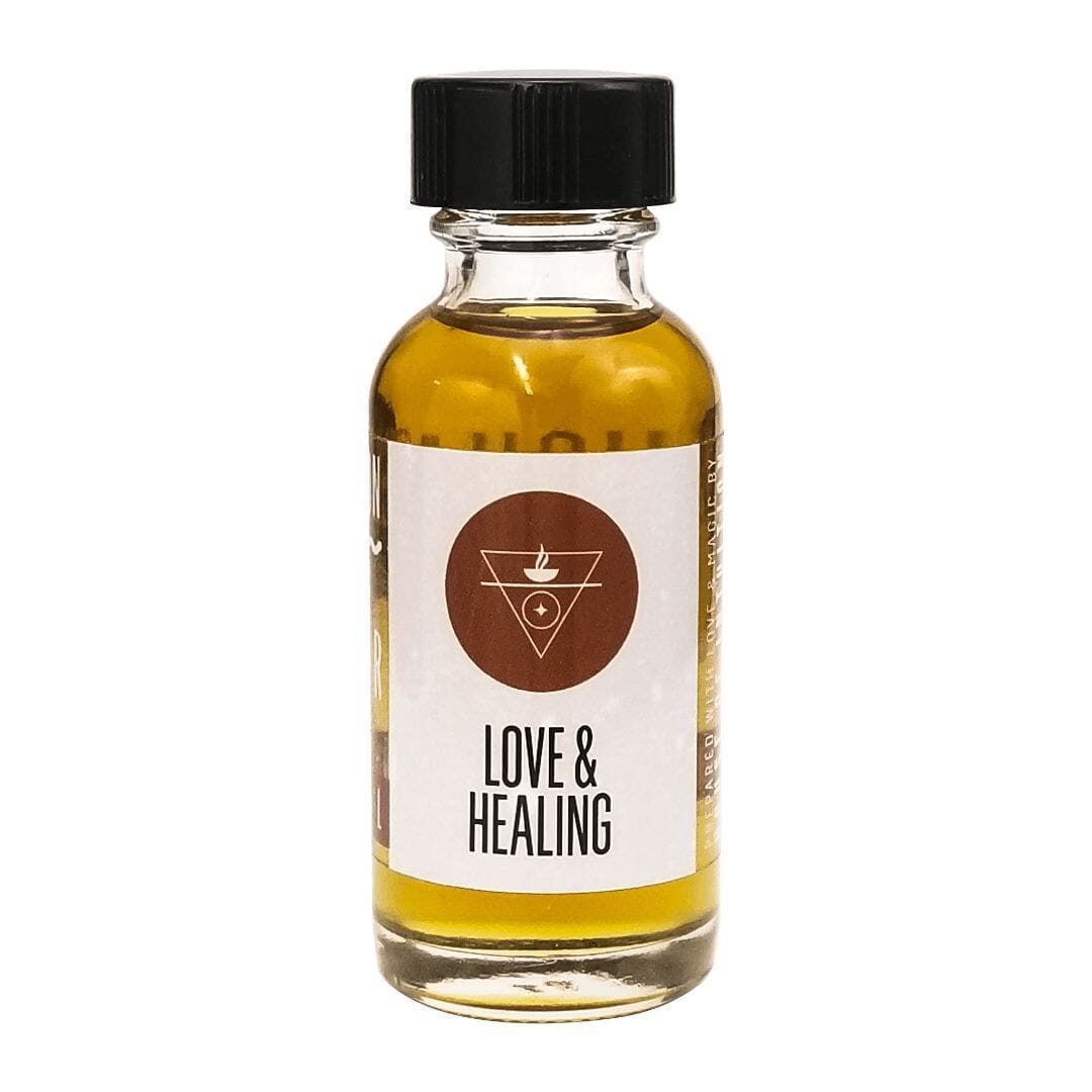 Amber Intention Oil "Love & Healing" Incense & Holders -Burning Oil V50