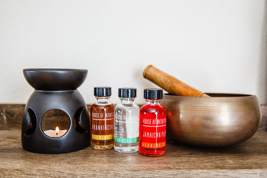 Frankincense Intention Oil "Intuition & Protection" Incense & Holders -Burning Oil V50
