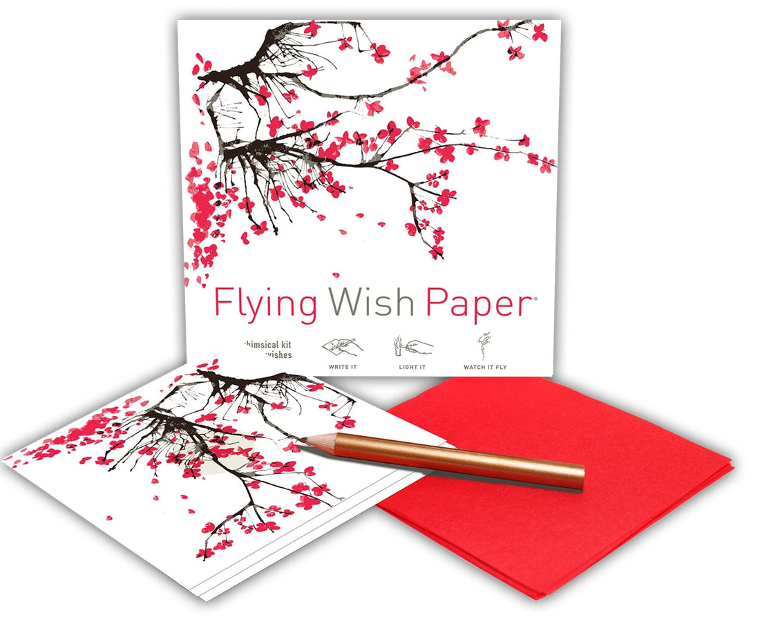 Flying Wish Paper Mini Kit - Cherry Blossoms House of Intuition Inc