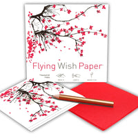 Flying Wish Paper Mini Kit - Cherry Blossoms House of Intuition Inc