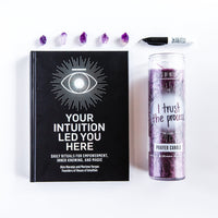 Dark Purple "Write-Your-Own-Prayer" Candle - INTUITION Candle -Prayer V95