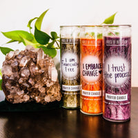 Dark Purple "Write-Your-Own-Prayer" Candle - INTUITION Candle -Prayer 4AB
