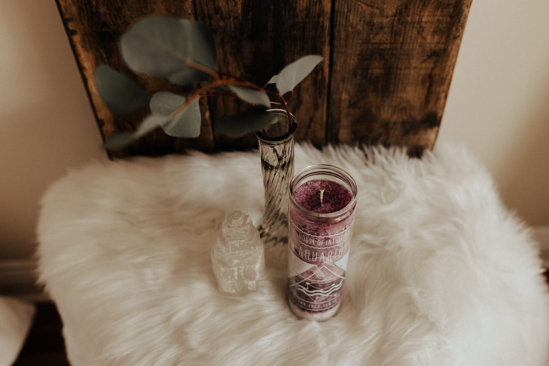 HOI Aquarius Zodiac Candle Candle -Zodiac V50