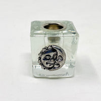 Moon & Sun Mini Candle Holder Candle -Mini Candle Holder Whse Clear Moon & Sun