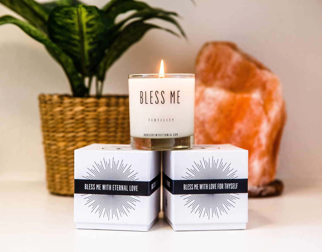 "Bless Me with Fertility" Affirmation Soy Candle Candle -Soy V475