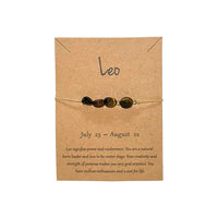 Leo Crystal Drawstring Bracelet Bracelet -Amulet Whse