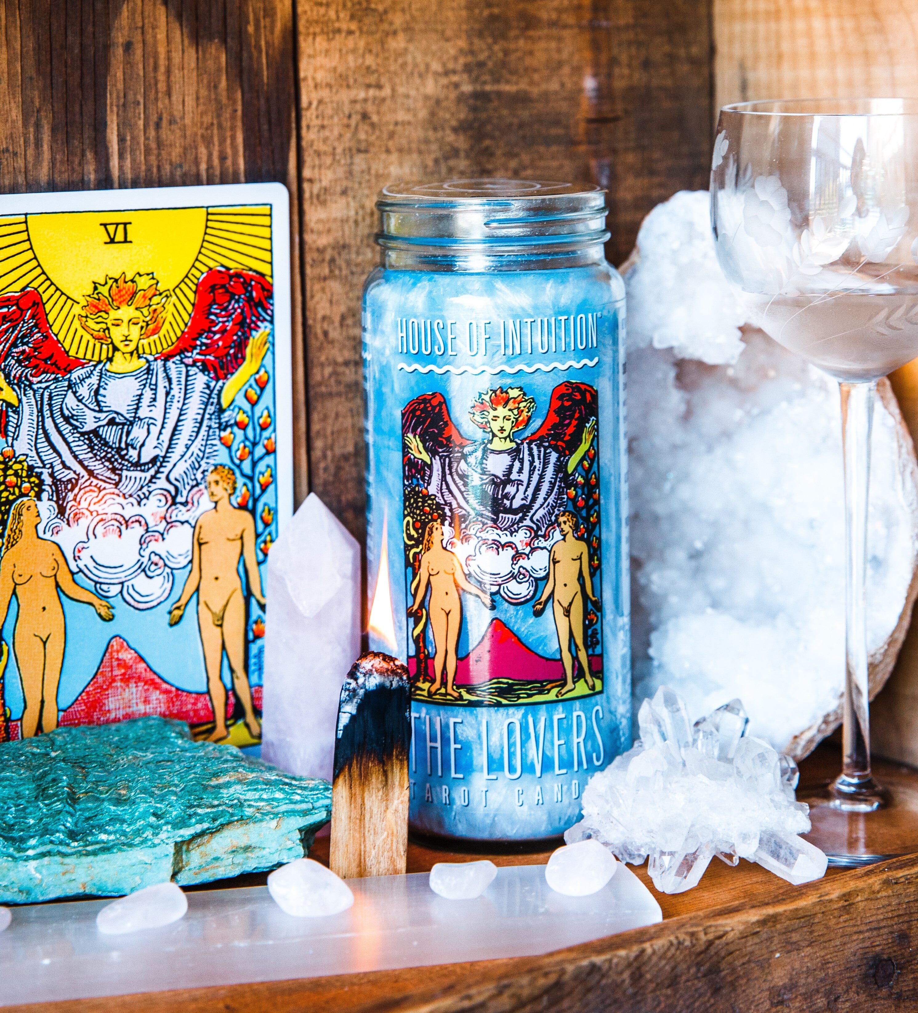eight☆タロットキャンドル☆THE LOVERS The Lovers Major Arcana Candle – House of Intuition Inc