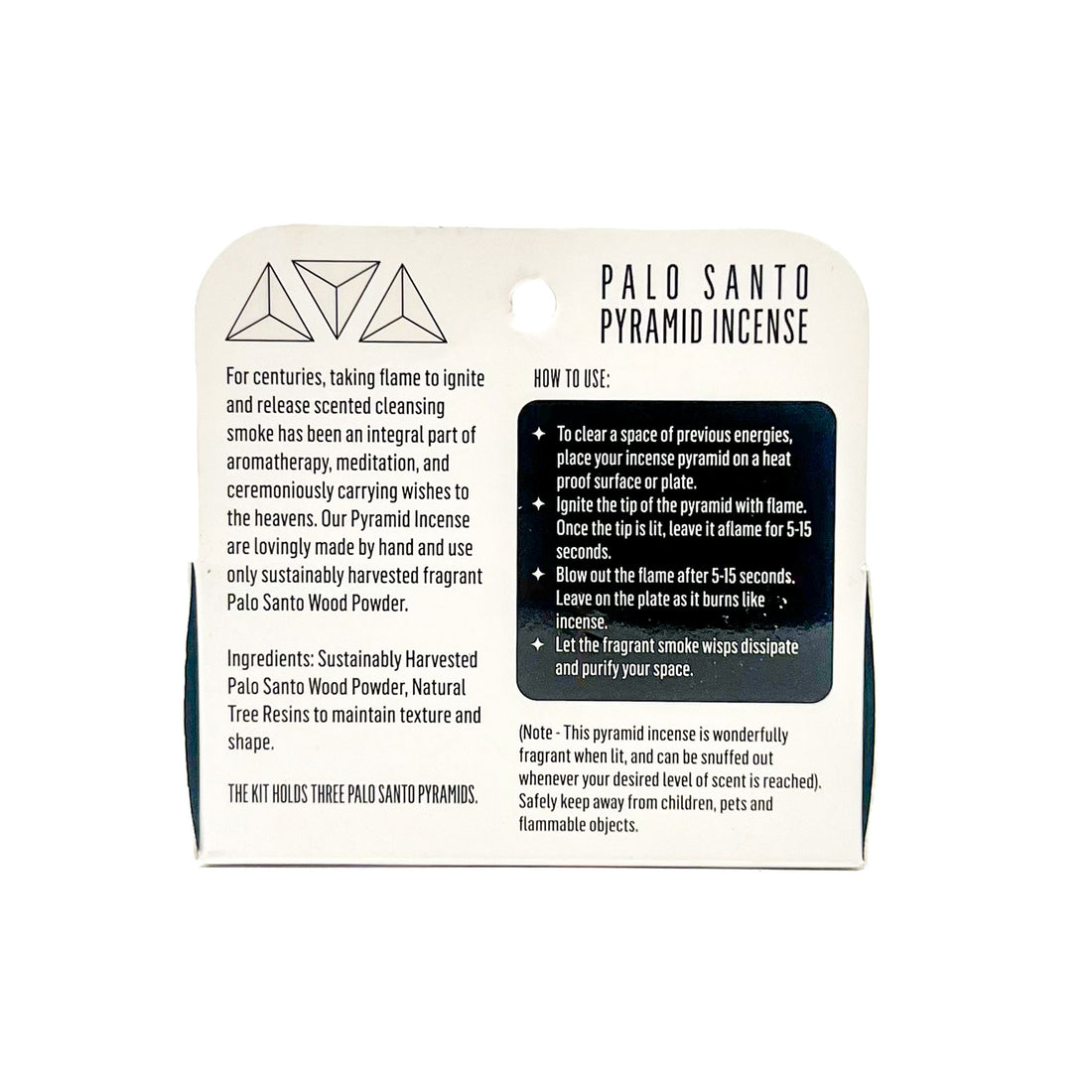 Palo Santo Pyramid Incense Incense & Holders -Incense Discontinued