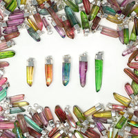 Crystal Pendant (Amethyst, Rose, Clear or Aura Quartz) Necklaces Crystals