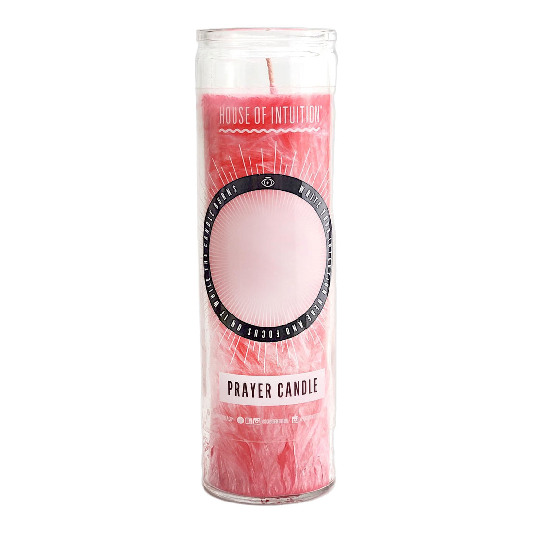 Pink "Write-Your-Own-Prayer" Candle - COMPANIONSHIP Candle -Prayer V95