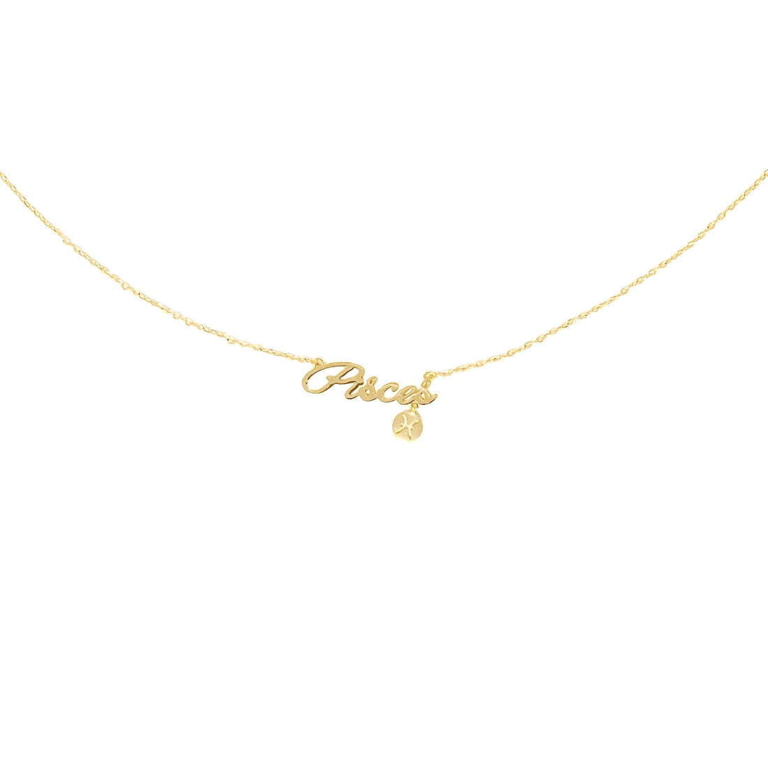 Pisces Zodiac Necklace (Gold) Necklace Discontinued