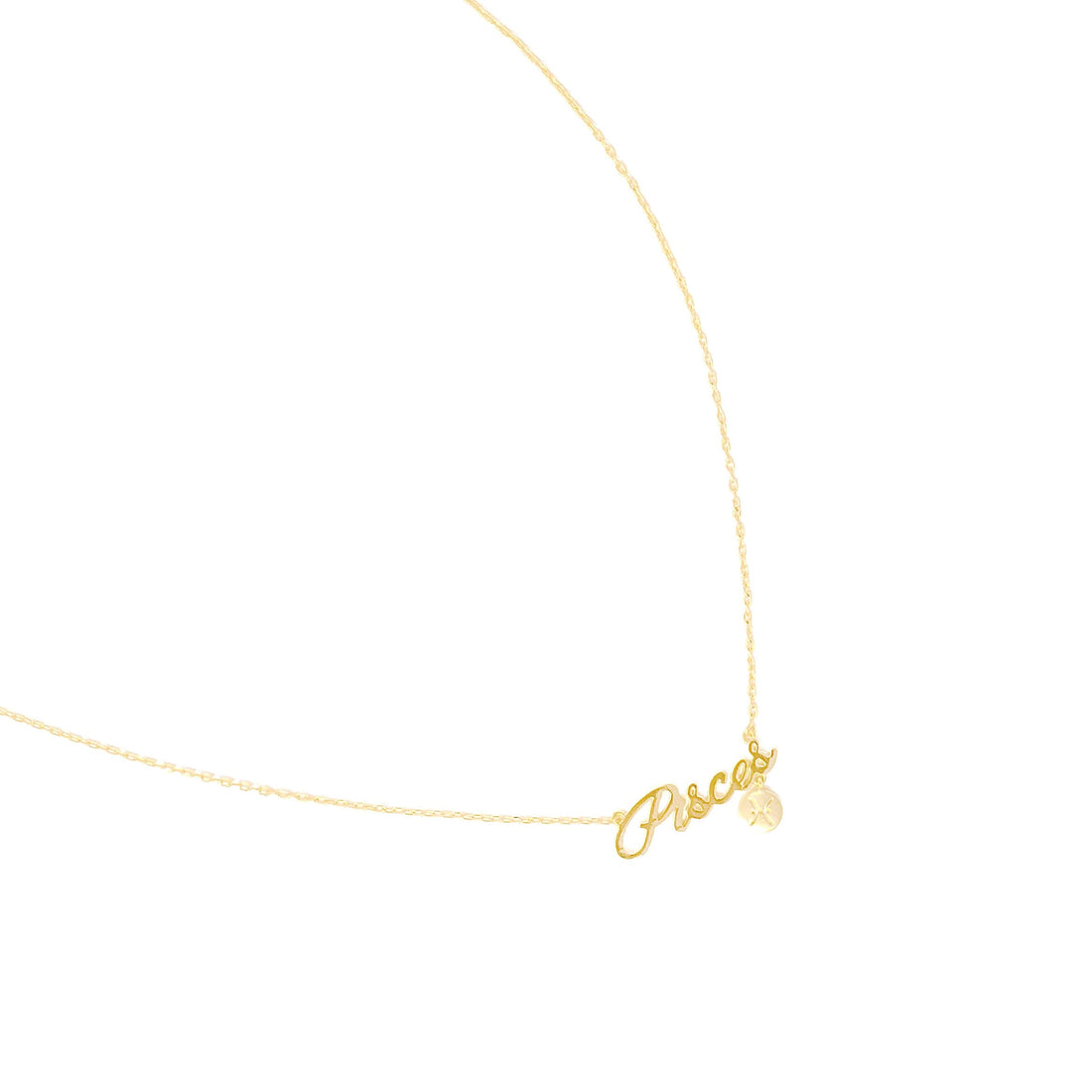 Pisces Zodiac Necklace (Gold) Necklace Discontinued