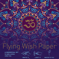 Flying Wish Paper Mini Kit - "Purple OM" House of Intuition Inc 