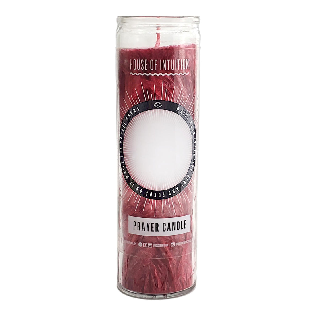 Red "Write-Your-Own-Prayer" Candle - STRENGTH Candle -Prayer V95