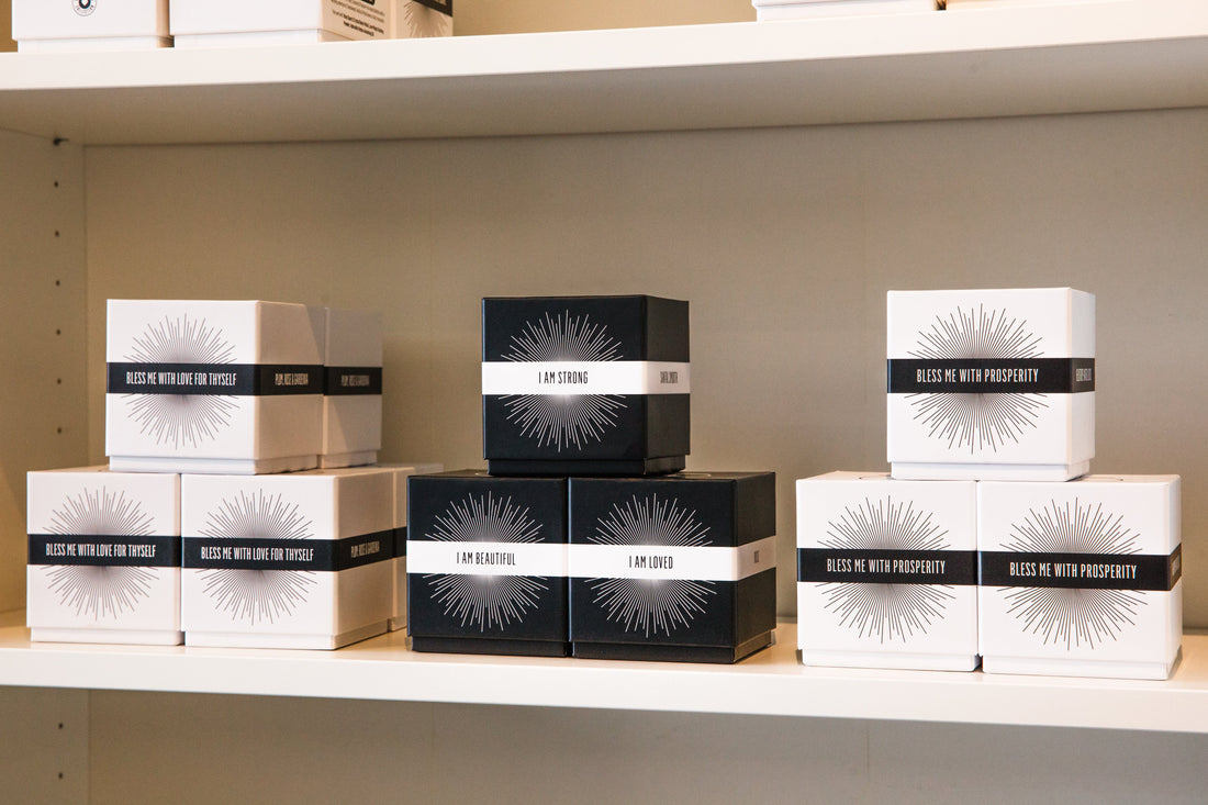 "Bless Me with Prosperity" Affirmation Soy Candle Candle -Soy V475