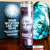 Dark Purple "Write-Your-Own-Prayer" Candle - INTUITION Candle -Prayer V95