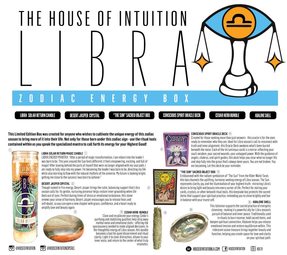 2025 Libra Zodiac Energy Box (Limited Edition - $118 Value) Box -Birthday V50
