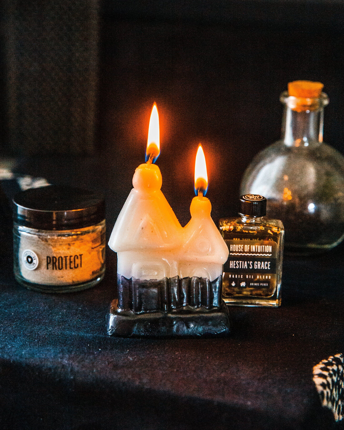 "Be My Temple" Symbol Shape Candle Kit (with Hestia's Grace Anointing Oil) Candle -Shape V380