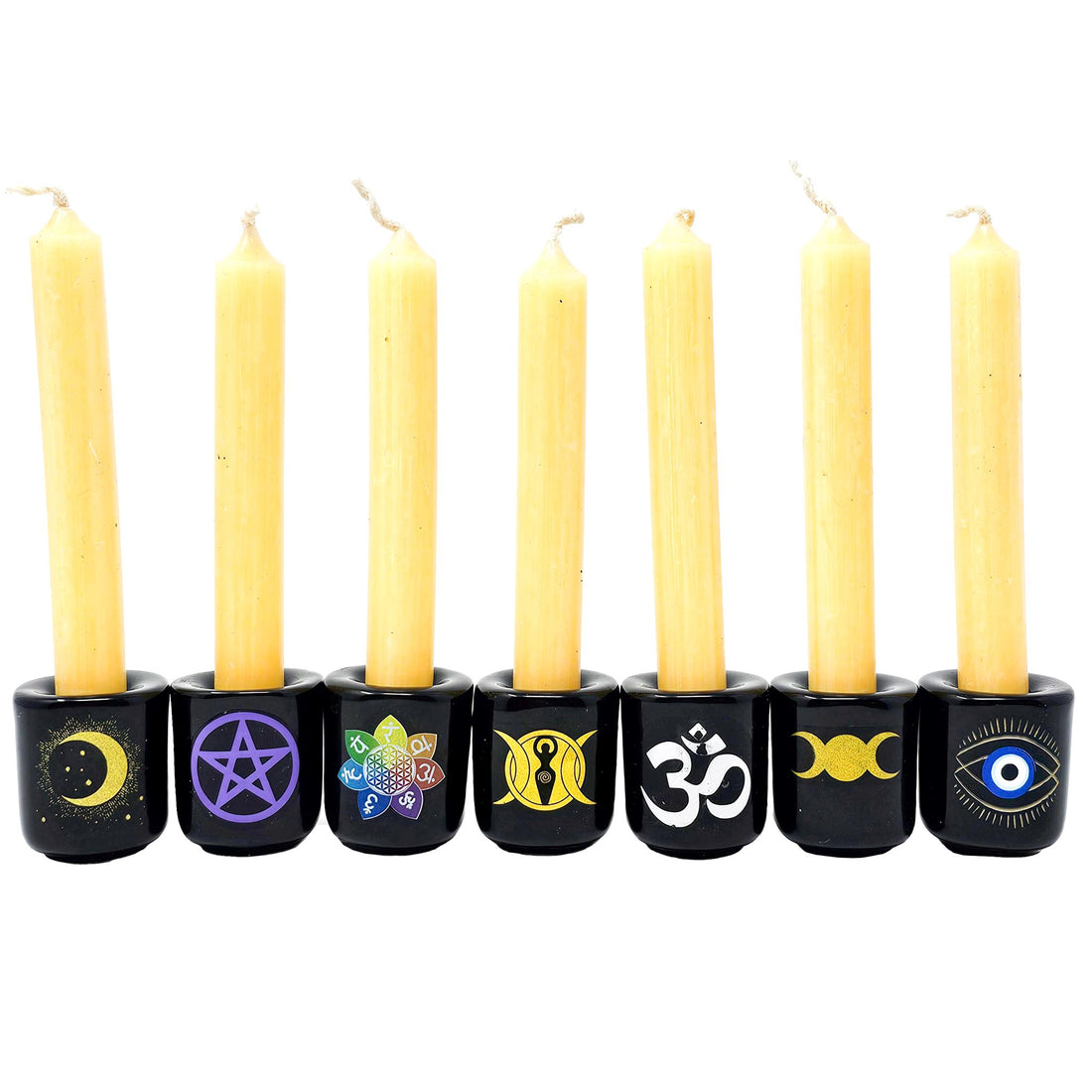 Triple Moon Mini Candle Holder Candle -Accessories V115