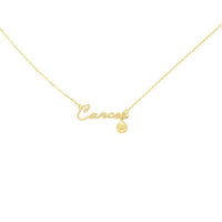 Cancer Zodiac Necklace (Gold) Necklace Discontinued