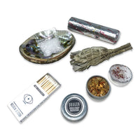 Cleanse & Purify Ritual Cleansing Kit Incense & Holders -Incense V50A