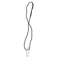 Clear Quartz Nylon Cord Necklace Necklace -Cord V45 B. $18.00 Raw Point
