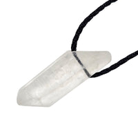 Clear Quartz Nylon Cord Necklace Necklace -Cord V45