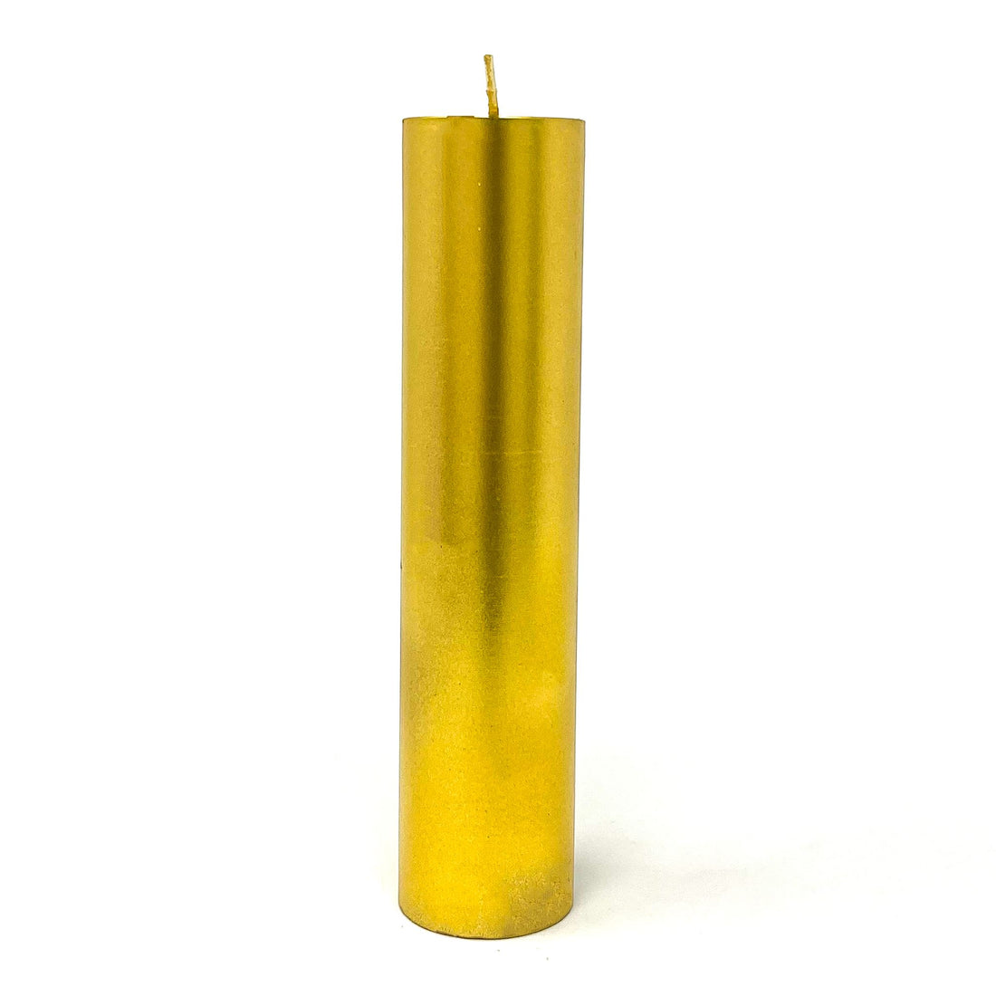 Gold Metallic Pillar Candle Candle -Shape V380