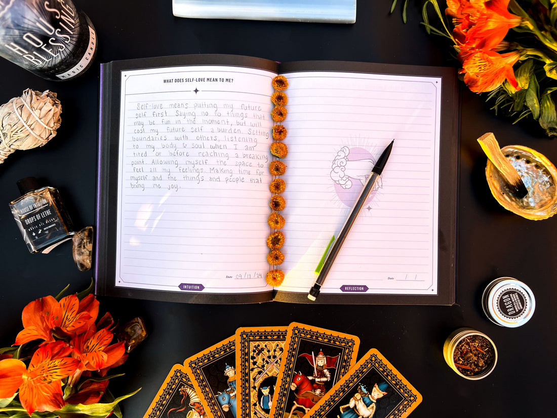 BUNDLE #3: 2025 JOURNALING KIT (2025 New Year Magic Candle + Inner Magic Intuition Journal) Limited Edition - $44 VALUE V50