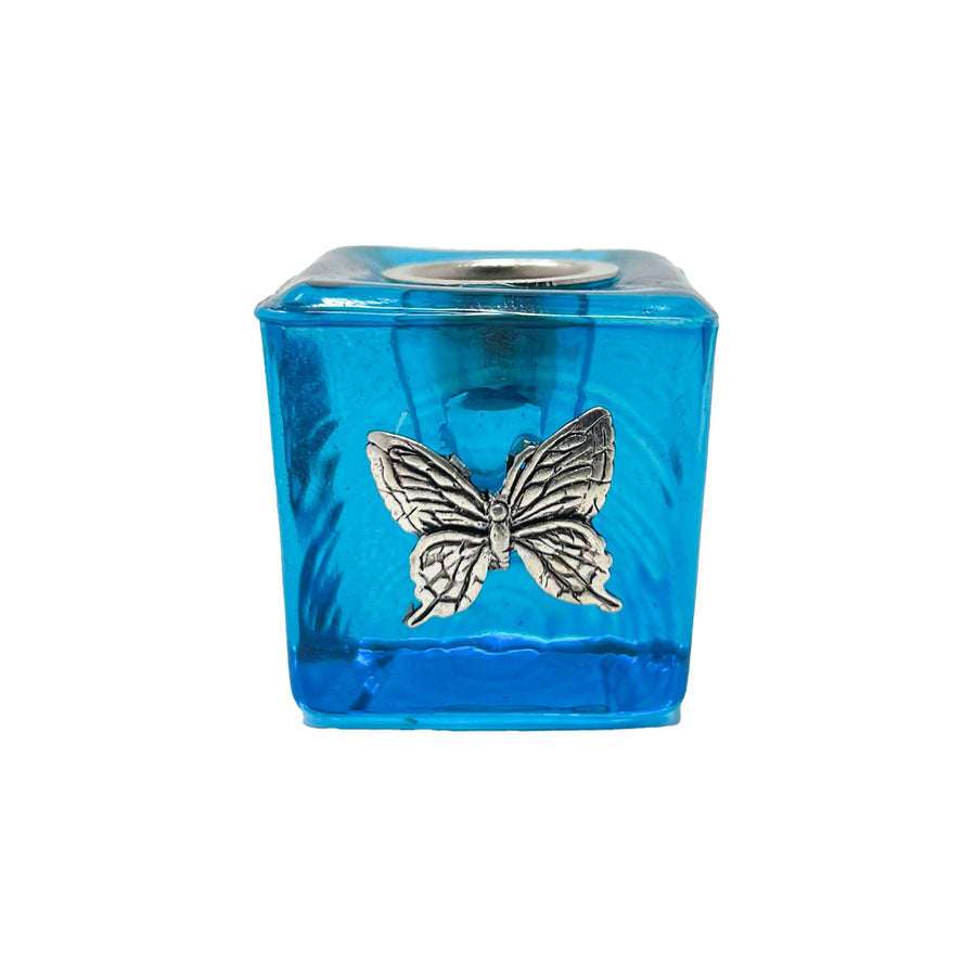 Butterfly Mini Candle Holder V115 Light Blue 