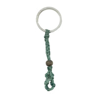 Macramé Crystal Keychain - Choose Your Macrame Color Necklace -Cord Whse Macramé Green