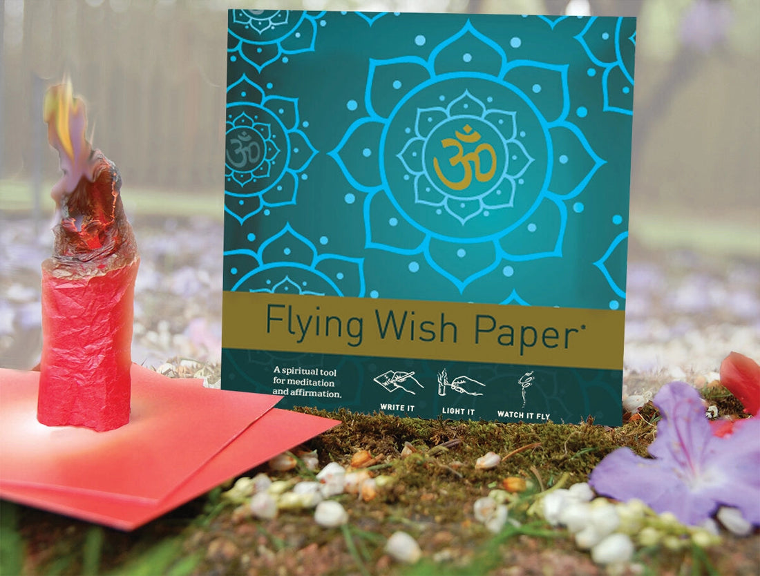 Flying Wish Paper Mini Kit - "GOLDEN OM" Media - Wish Paper V230