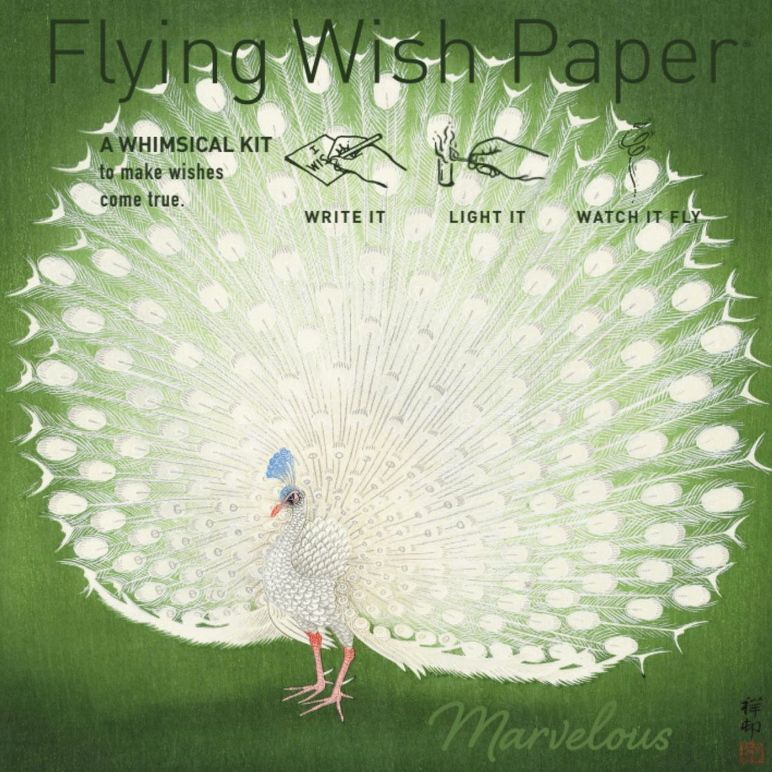 Flying Wish Paper Mini Kit - " Peacock " V230